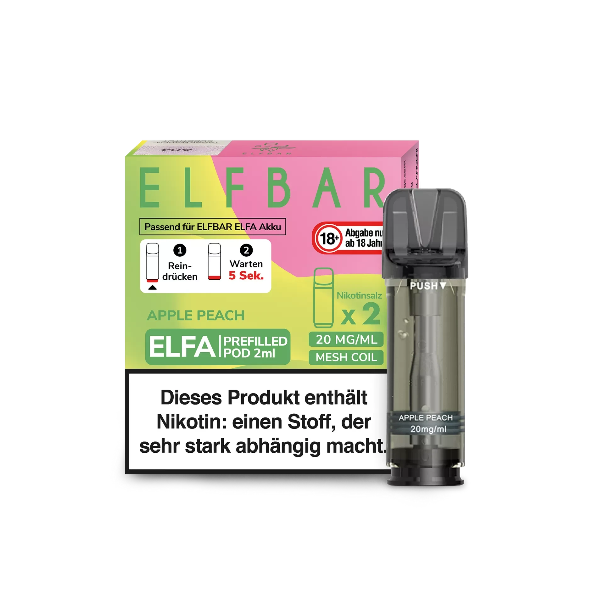 ELFBAR ELFA Pod 2er Pack 20mg/ml - verschiedene Sorten Elfbar